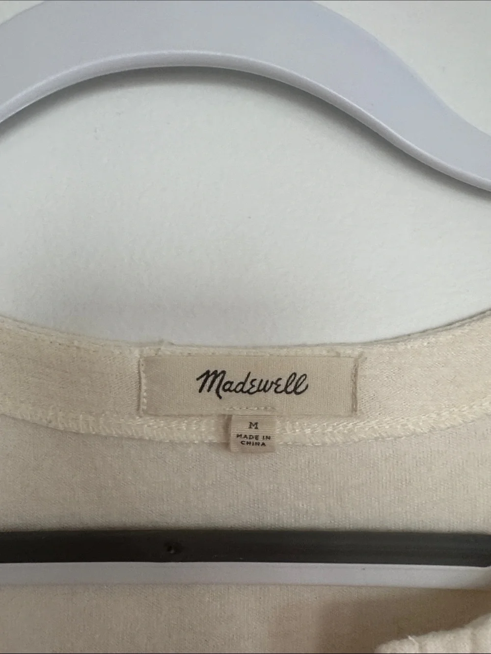 Like New Madewell 3/4 Sleeve Tie Top